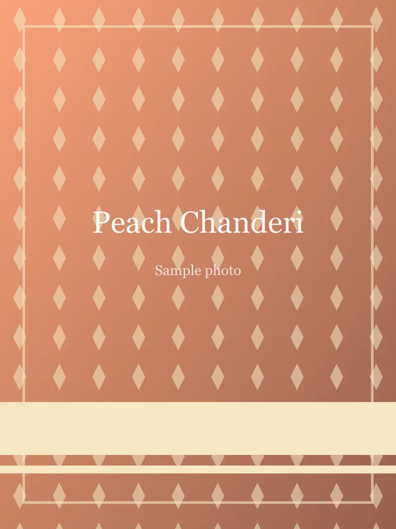 Peach Floral Jaal Chanderi Saree Peach Chanderi saree
