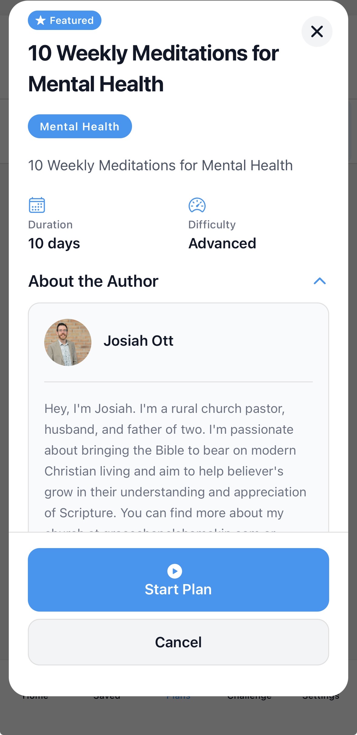 Guided study plans for different Bible topics and books