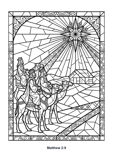 Matthew 2:9 Coloring Page