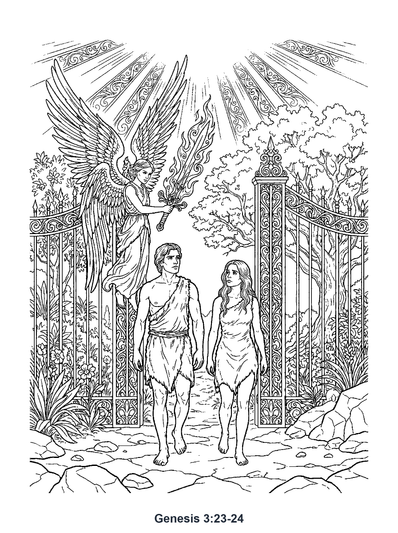 Genesis 3:23 Coloring Page