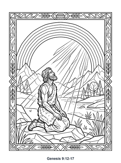 Genesis 9:12 Coloring Page