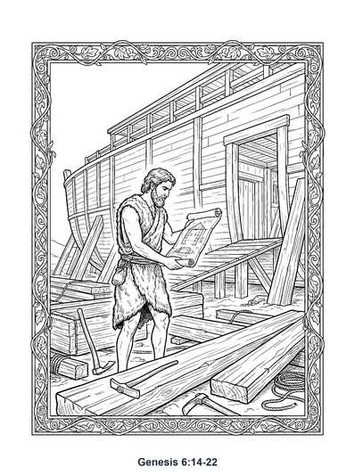 Genesis 6:14 Coloring Page