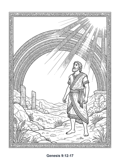 Genesis 9:12 Coloring Page