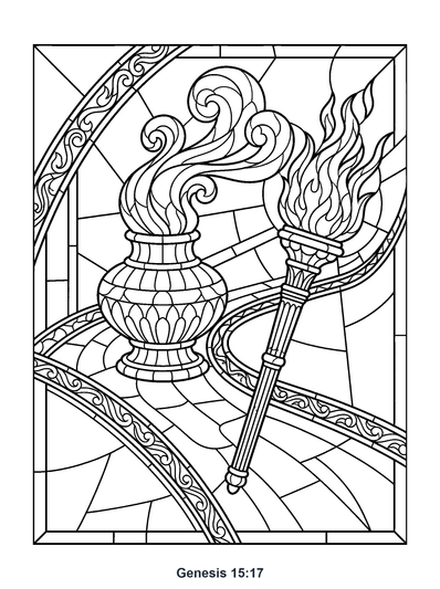 Genesis 15:17 Coloring Page