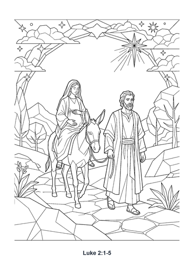Luke 2:1 Coloring Page