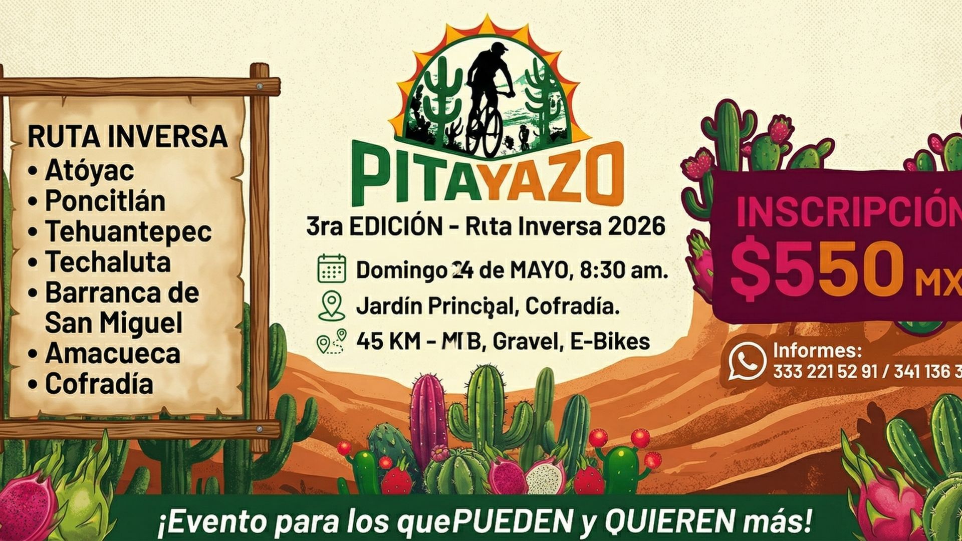 3er PITAYAZO: Rodada Xtrema