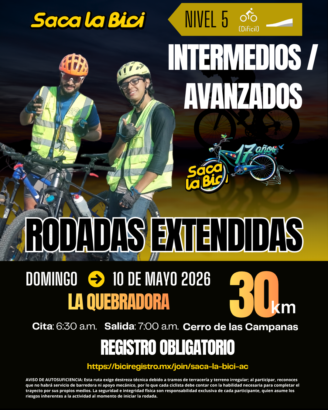 Rodadas extendidas - La Quebradora