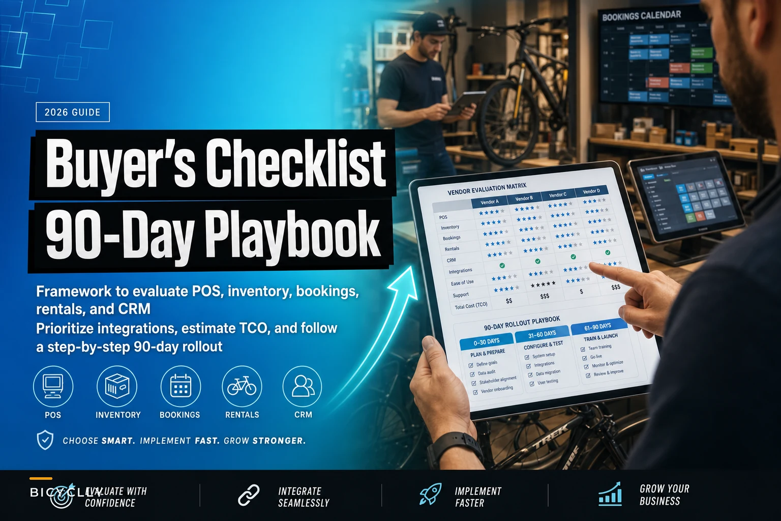 Choosing Bicycle Software: A Buyer's Checklist and 90‑Day Implementation Playbook for Independent Bike Shops