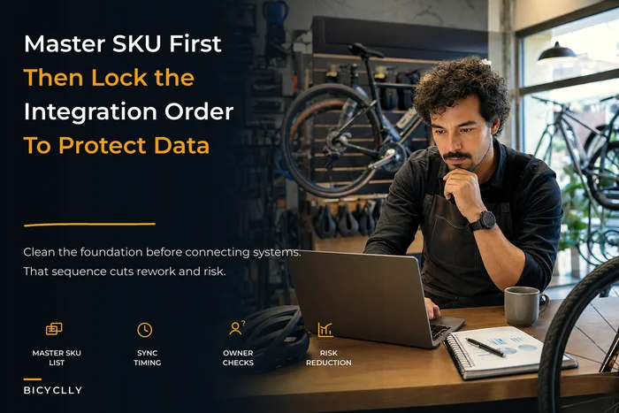 Data Governance for Bike Shops: Master‑SKU Rules, Integration Order and a Monthly Reconciliation Cadence