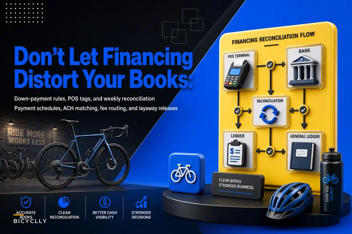 Don’t Let Financing Distort Your Books: Down‑Payment Rules, POS Tags and Weekly Reconciliation for High‑Ticket Bikes