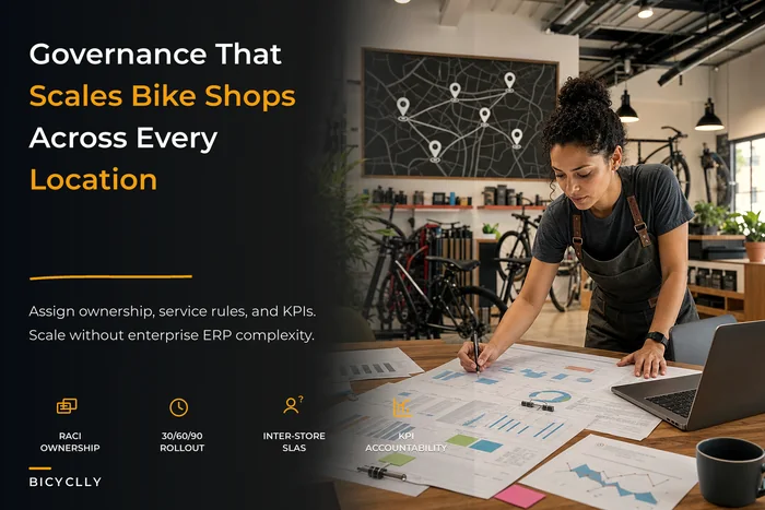 Multi-Location Bike Shop Governance, Ownership and KPI Architecture