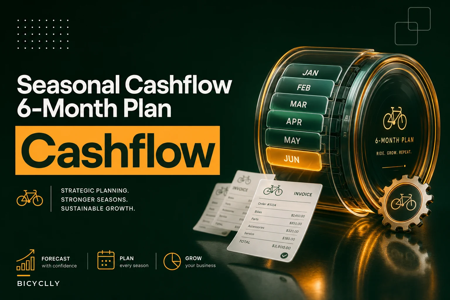 Seasonal Cash Flow for Bike Shops: A 6-Month Rolling Plan for Purchases and Staffing
