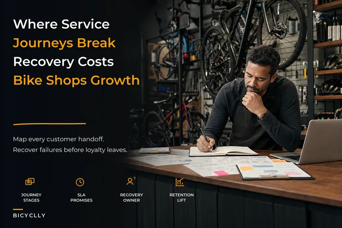 Service Journey and Recovery Playbook for Bike Shops