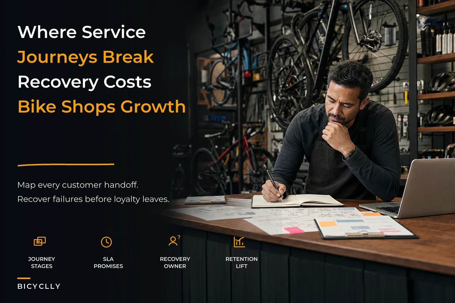 Service Journey and Recovery Playbook for Bike Shops