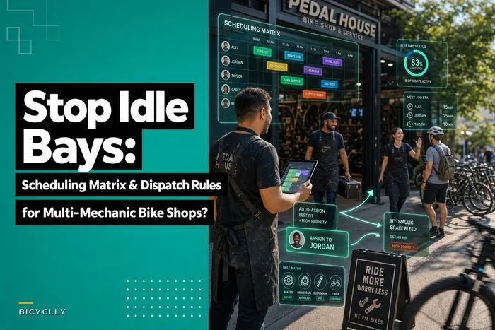 Stop Idle Bays: Scheduling Matrix and Dispatch Rules for Multi‑Mechanic Bike Shops