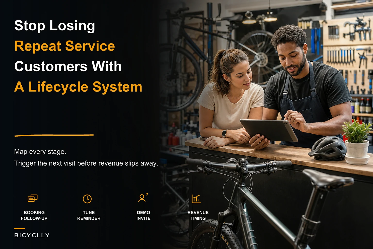 Stop Losing Repeat Service Customers: A Lifecycle System for Bike Shops