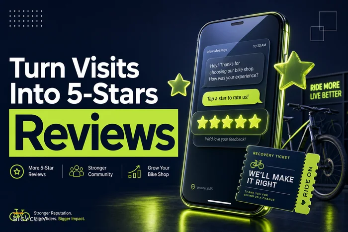 Turn Service Visits into 5‑Star Reviews: A Two‑Step Feedback Funnel and Detractor Recovery for Bike Shops