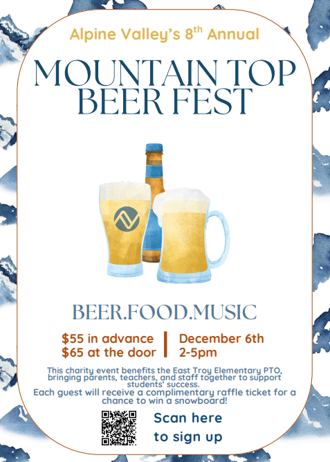 Alpine Valley Beer Fest Flyer