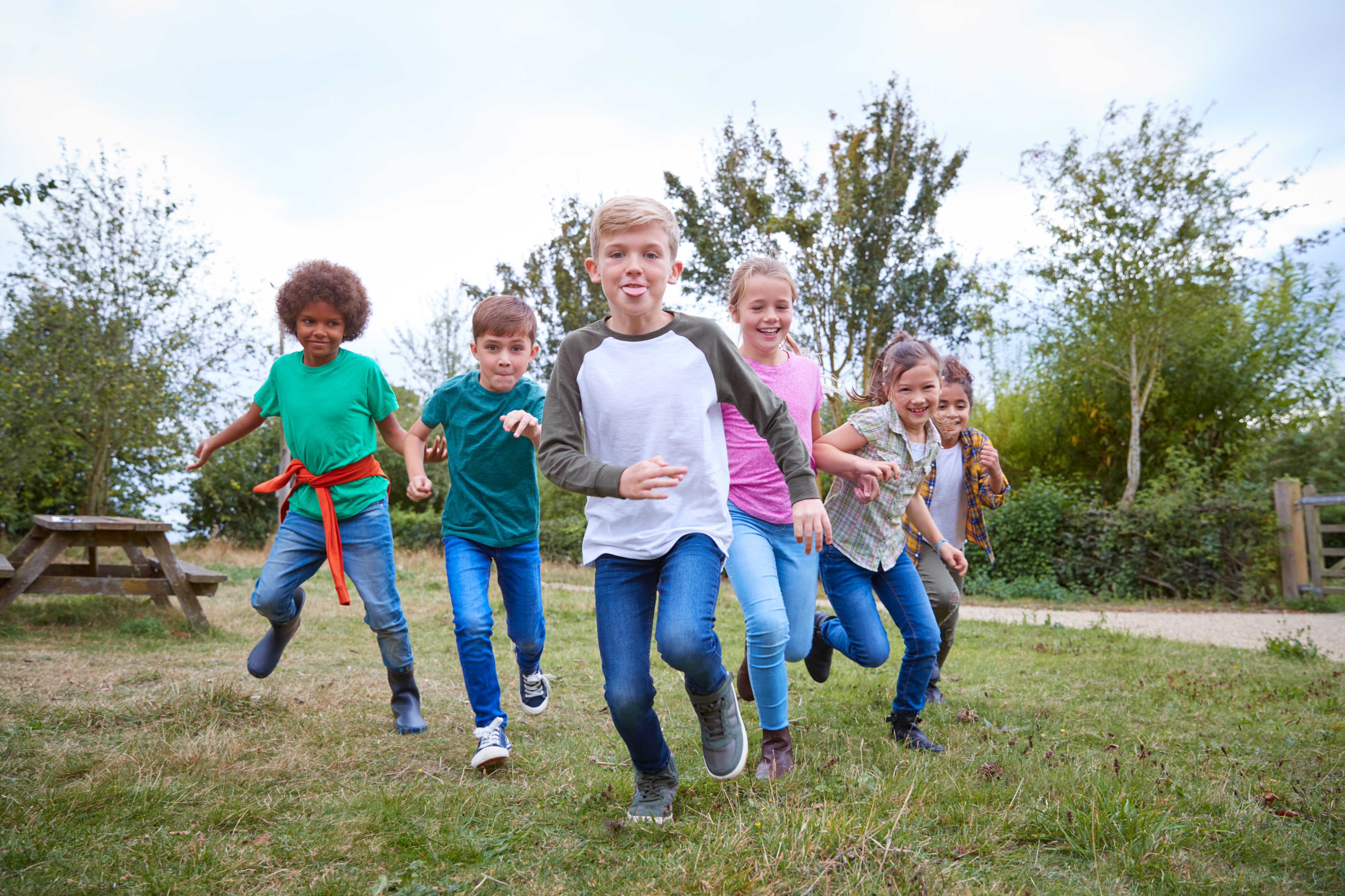 Kids running