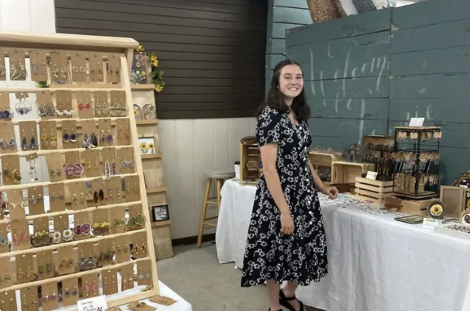 person at craft fair