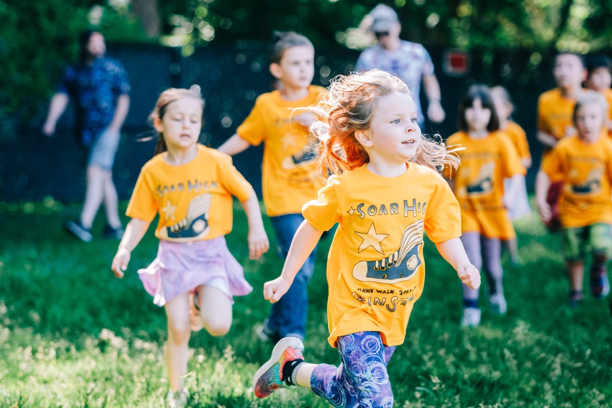 Kids running