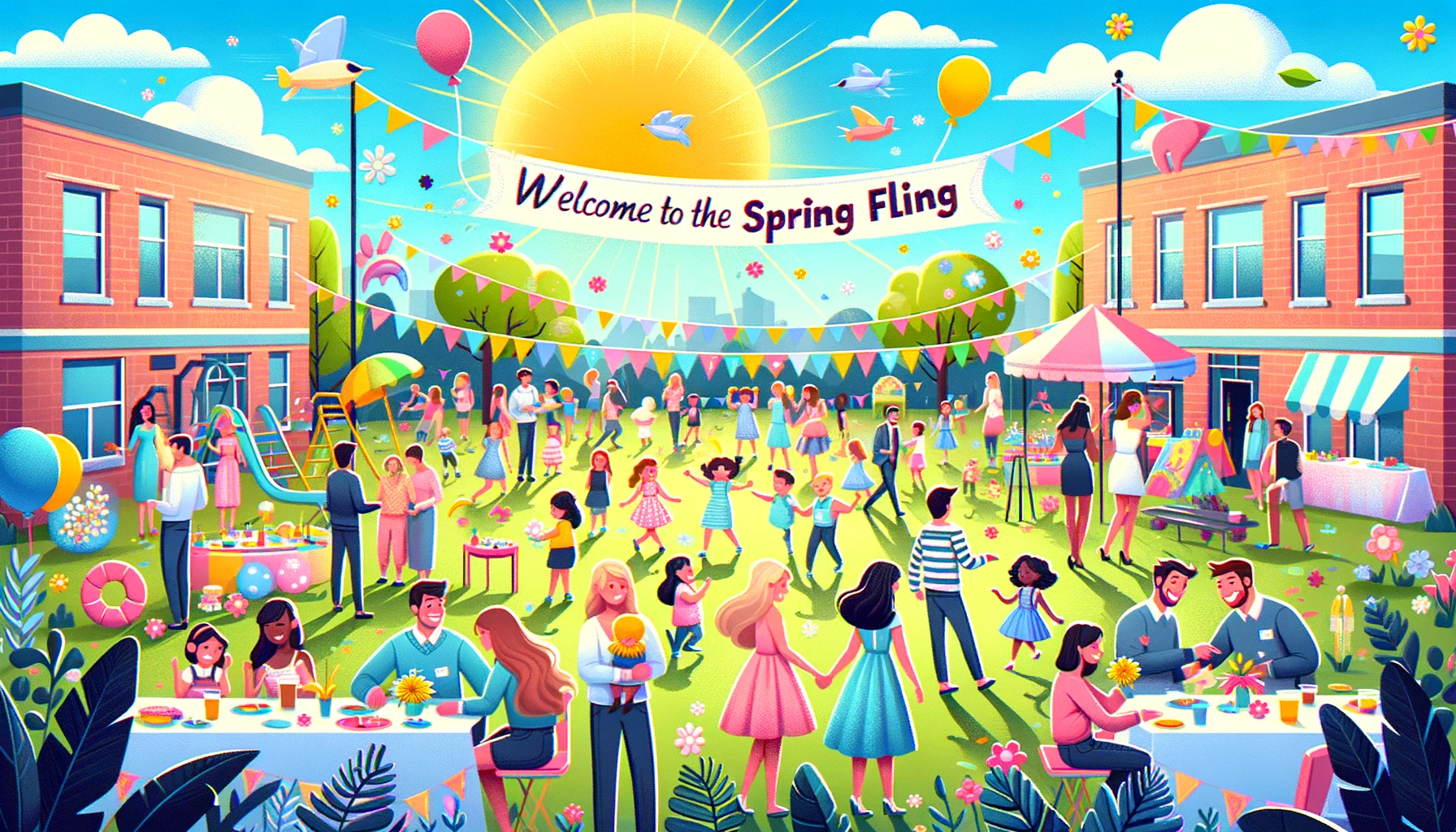 people an an outdoor event