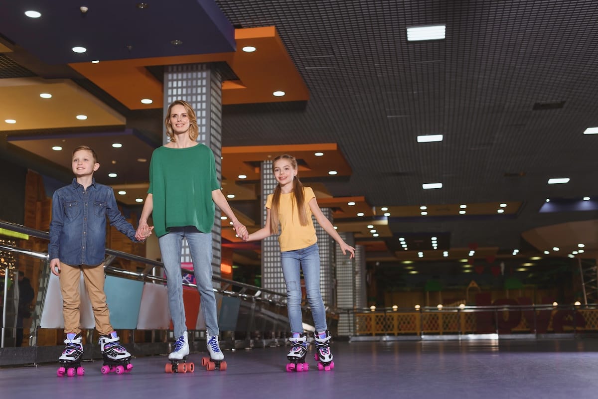 family roller skating