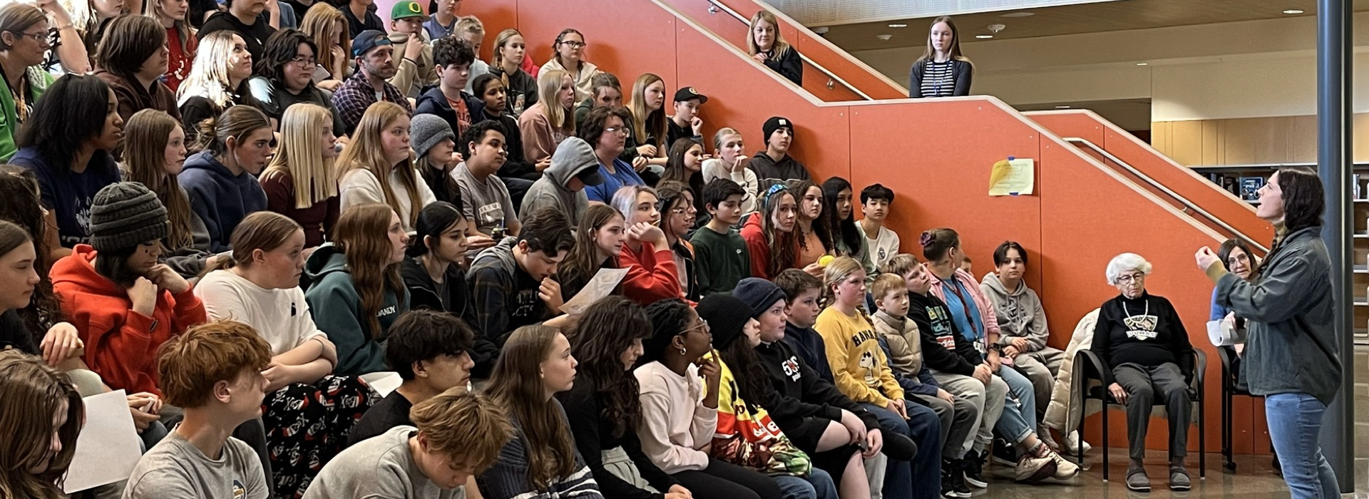 kids listening to a teacher