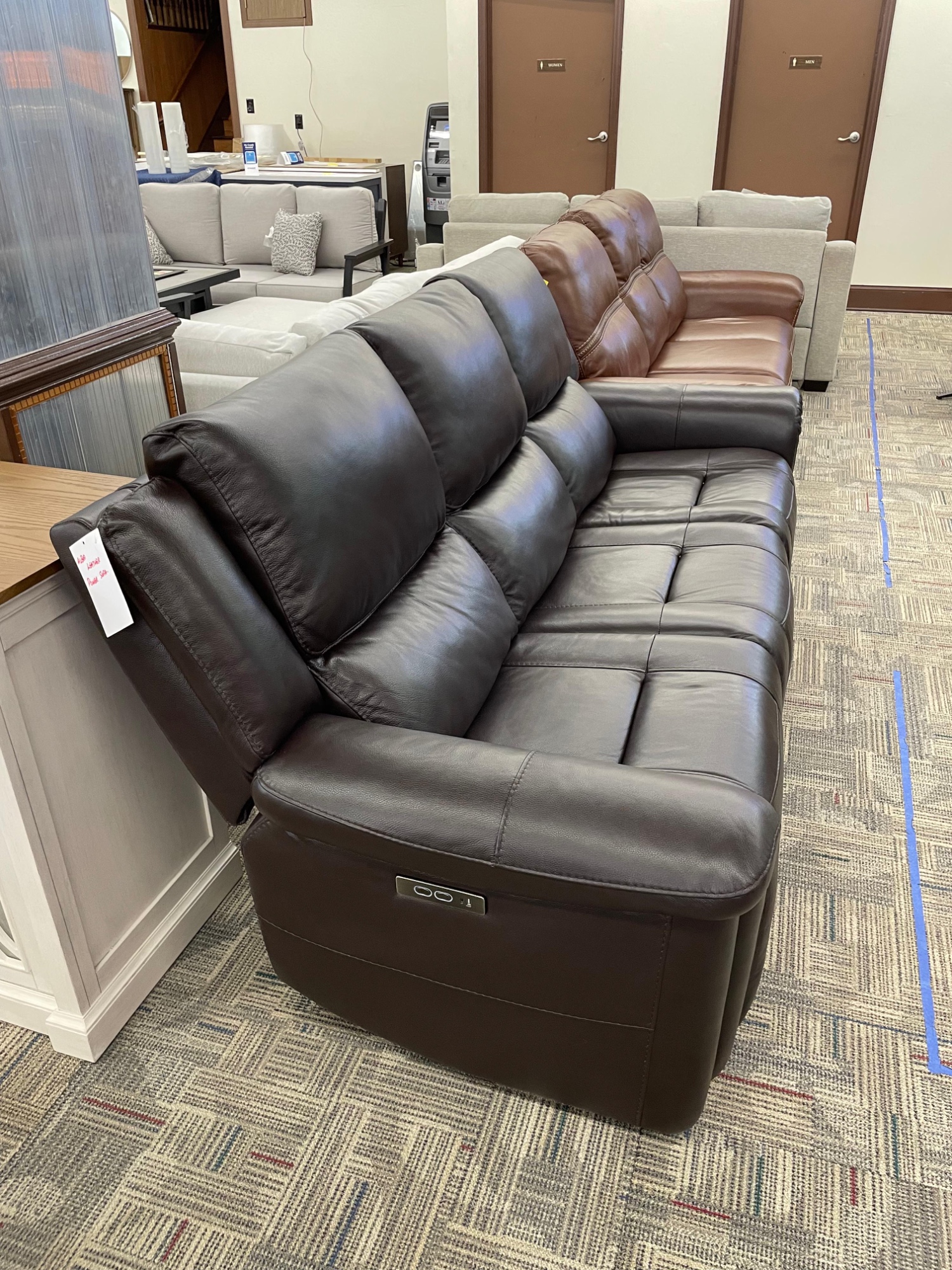 ALBA LEATHER POWER SOFA — photo 2