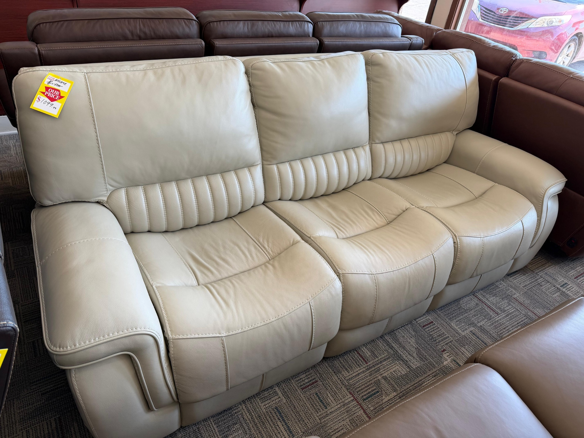 WILLIAMTON LTHR RCLN SOFA