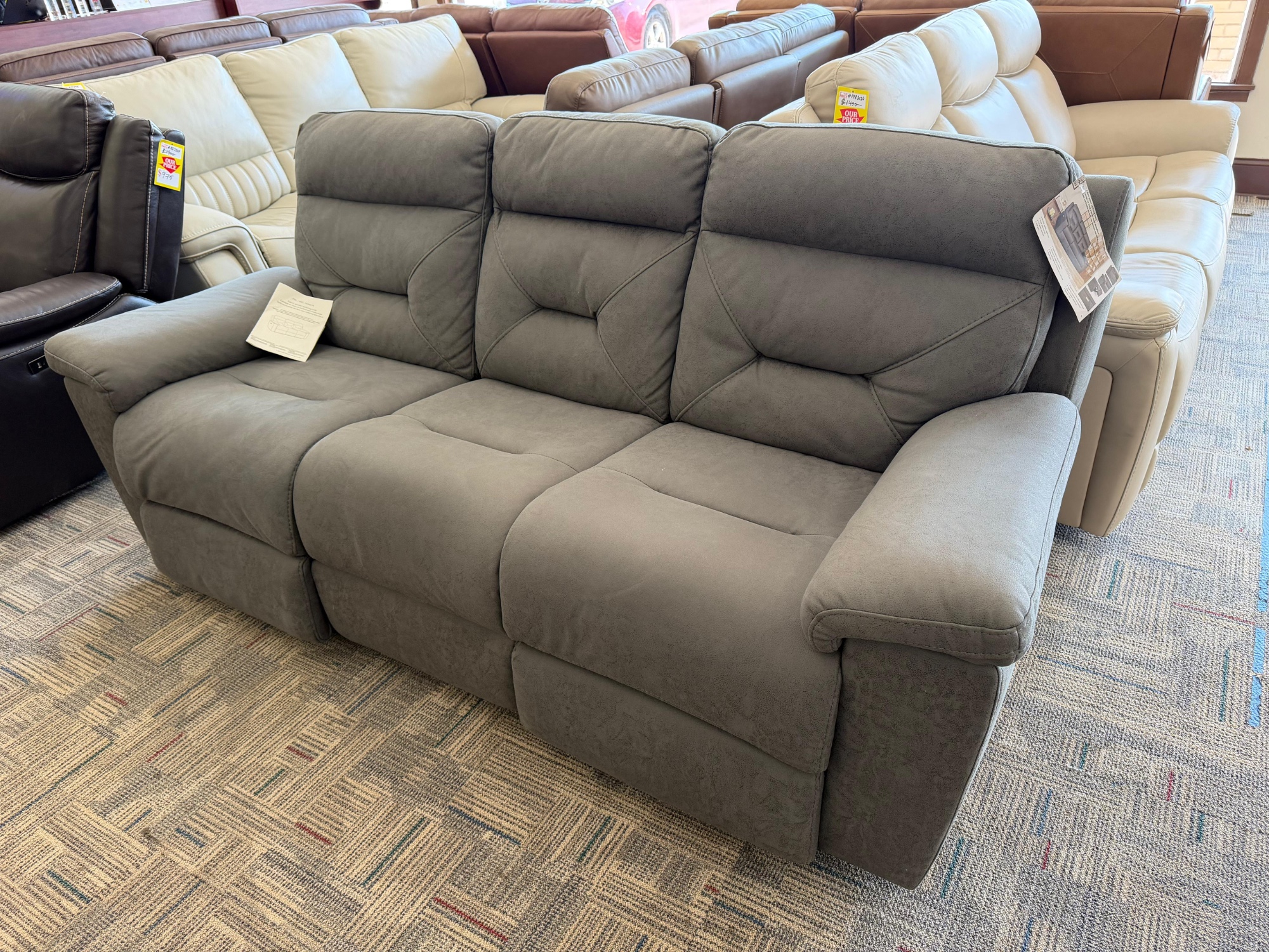 LAWTON RECLN SOFA GRAY