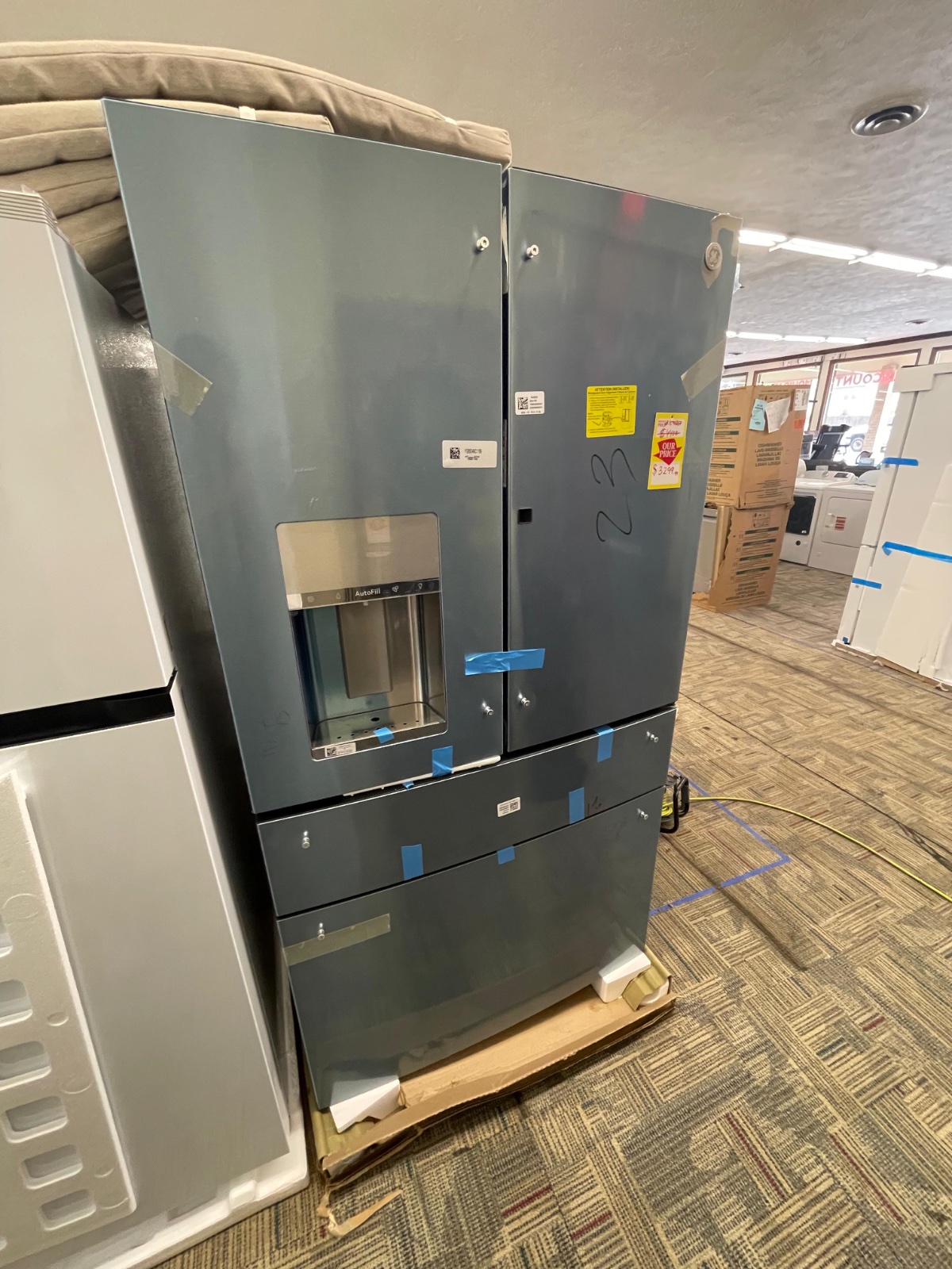 GE Profile 27.9-cu ft Smart French Door Refrigerator with Ice Maker and Door within Door (Fingerprint-resistant Stainless Steel) ENERGY STAR