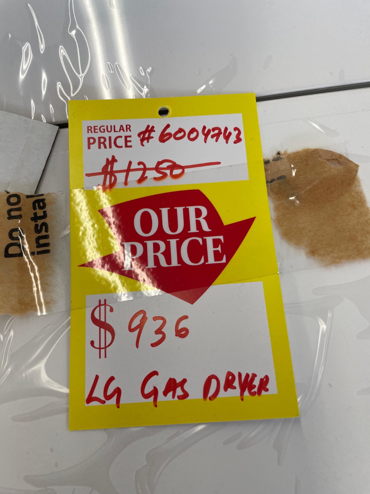 LG GAS DRYER DLG8201W — photo 2