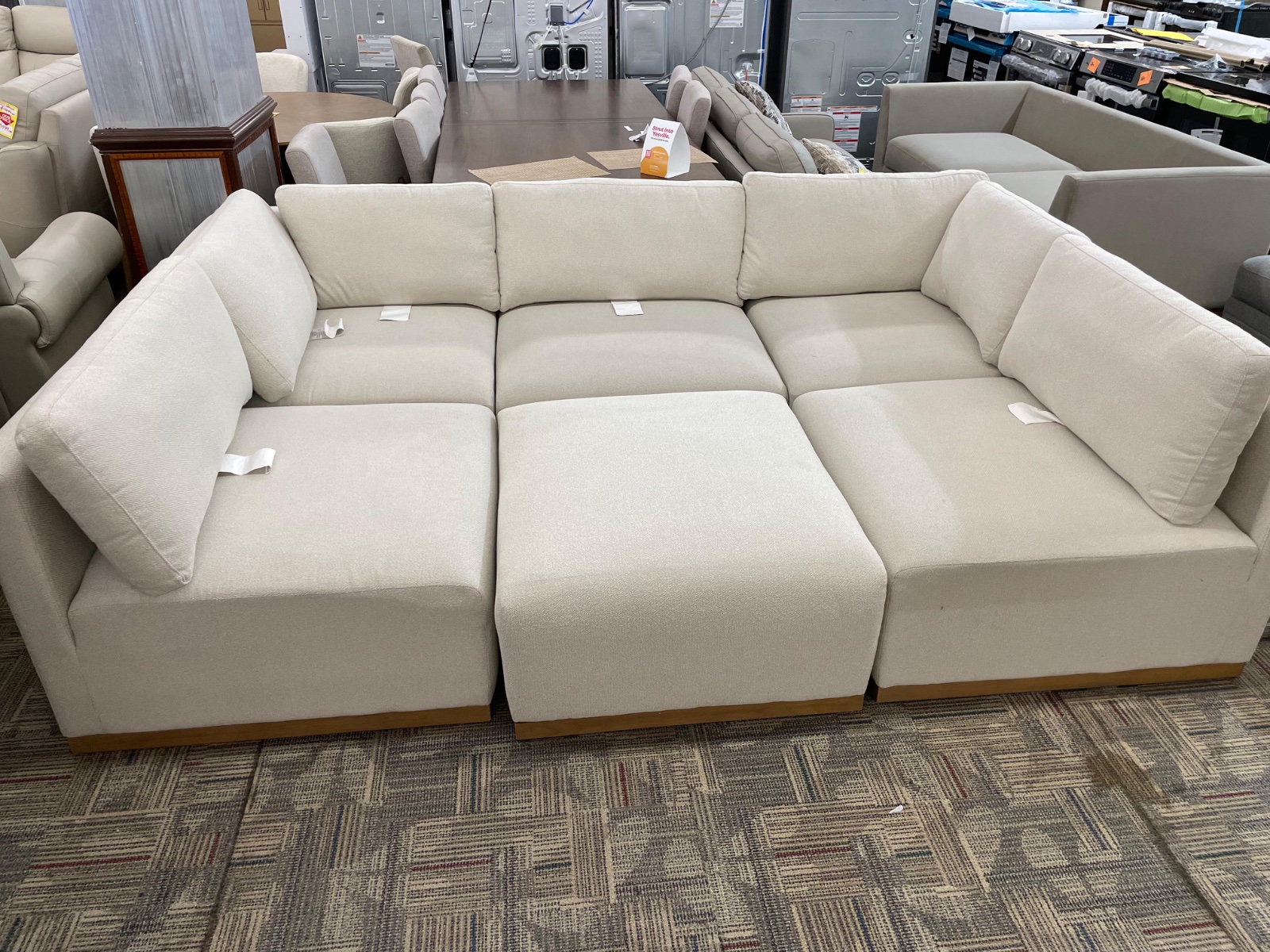 HENREDON 6P FAB SEC CREAM