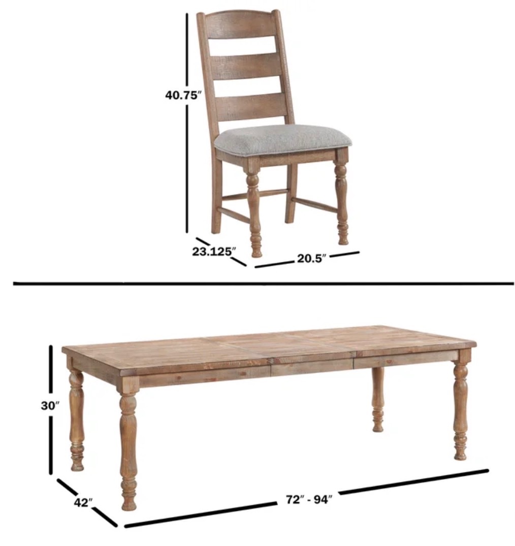 JORDAN 7PC DINING SET — photo 3
