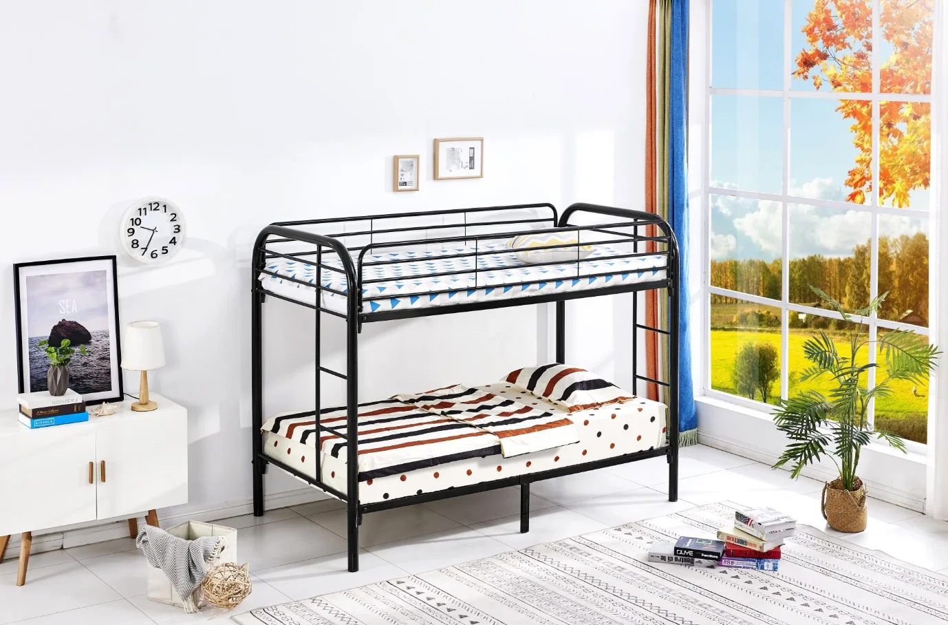 Twin Size Bunk Bed - Metal