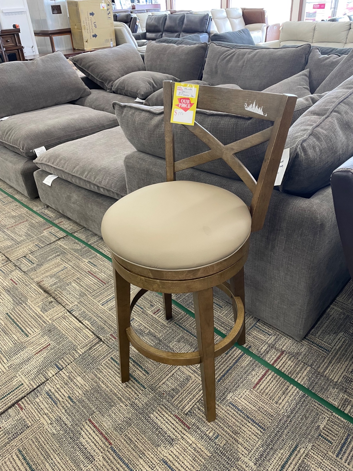 FLETCHER BH SWIVEL STOOL