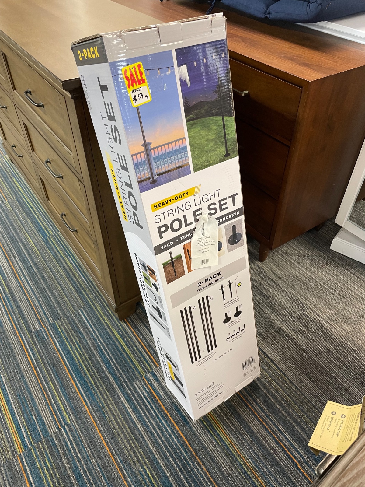 STRING LIGHT POLE 2PK — photo 2