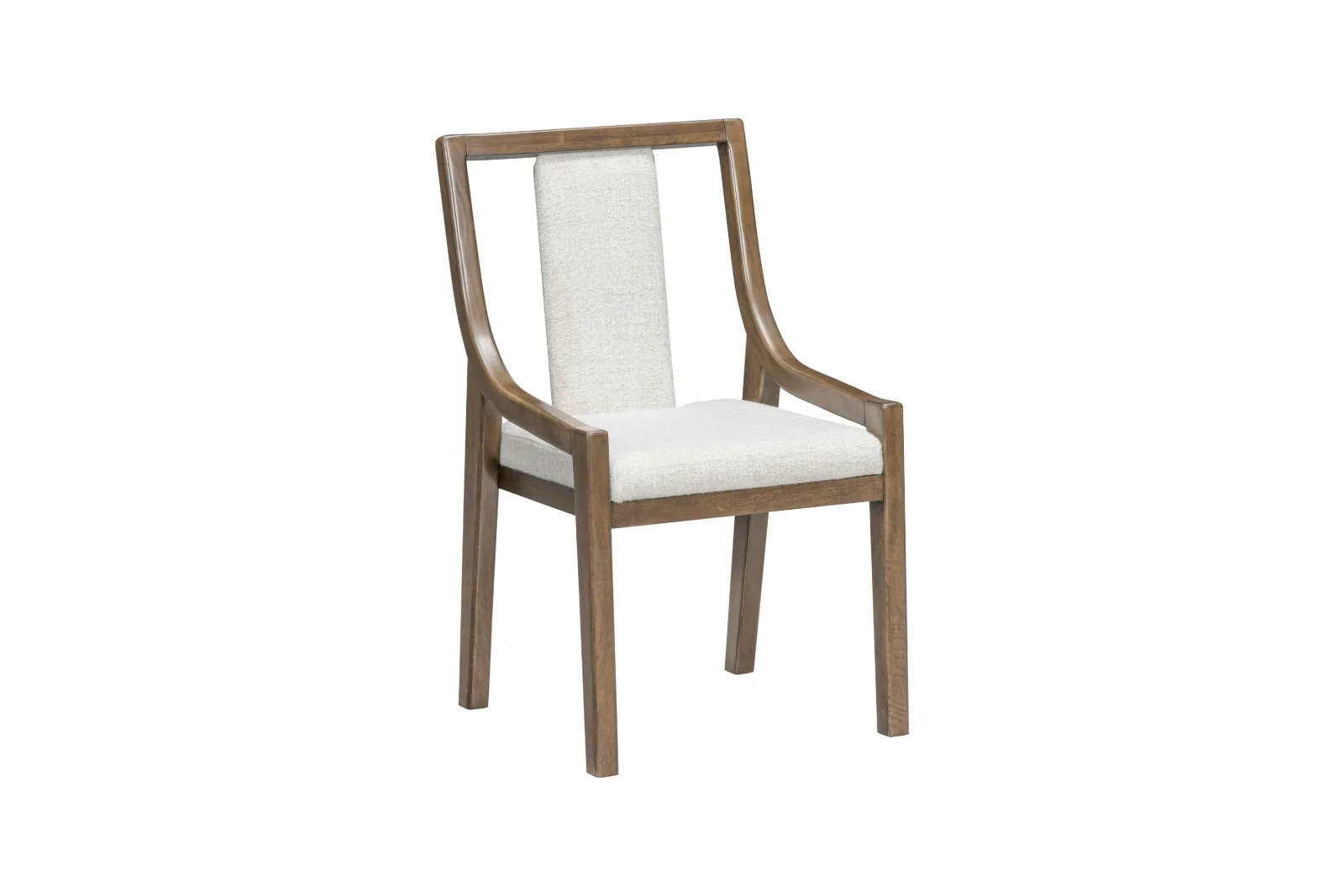 Langford - 7PC Dining Set, Solid Rubber Wood, MDF, Acaica Veneer, Plywood, Fabric, Brown Each — photo 4
