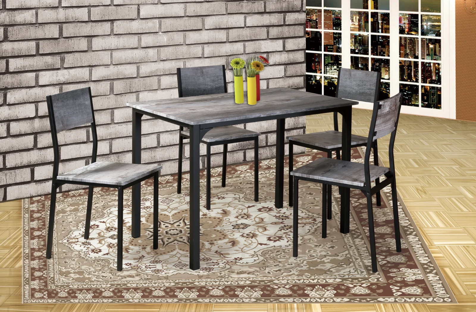 Nox - 5PC Dining Set