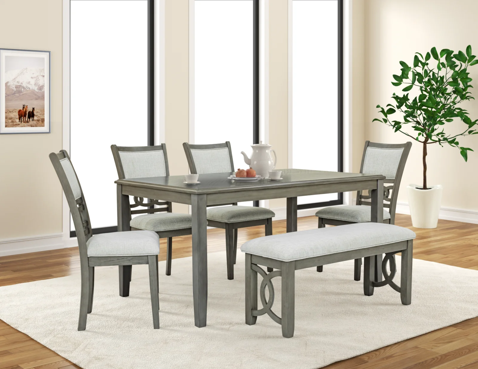 Sabrinal - 7PC Dining Set