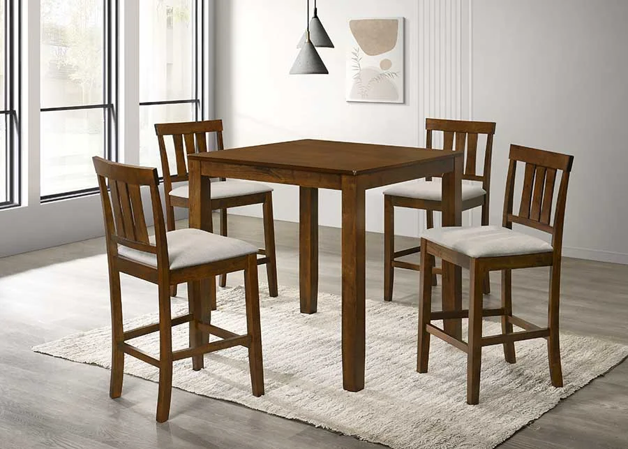 5PC Pub Set, Table and 4 Chairs