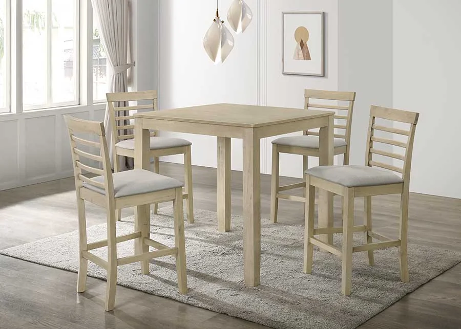 5PC Pub Set, Table and 4 Chairs — photo 2
