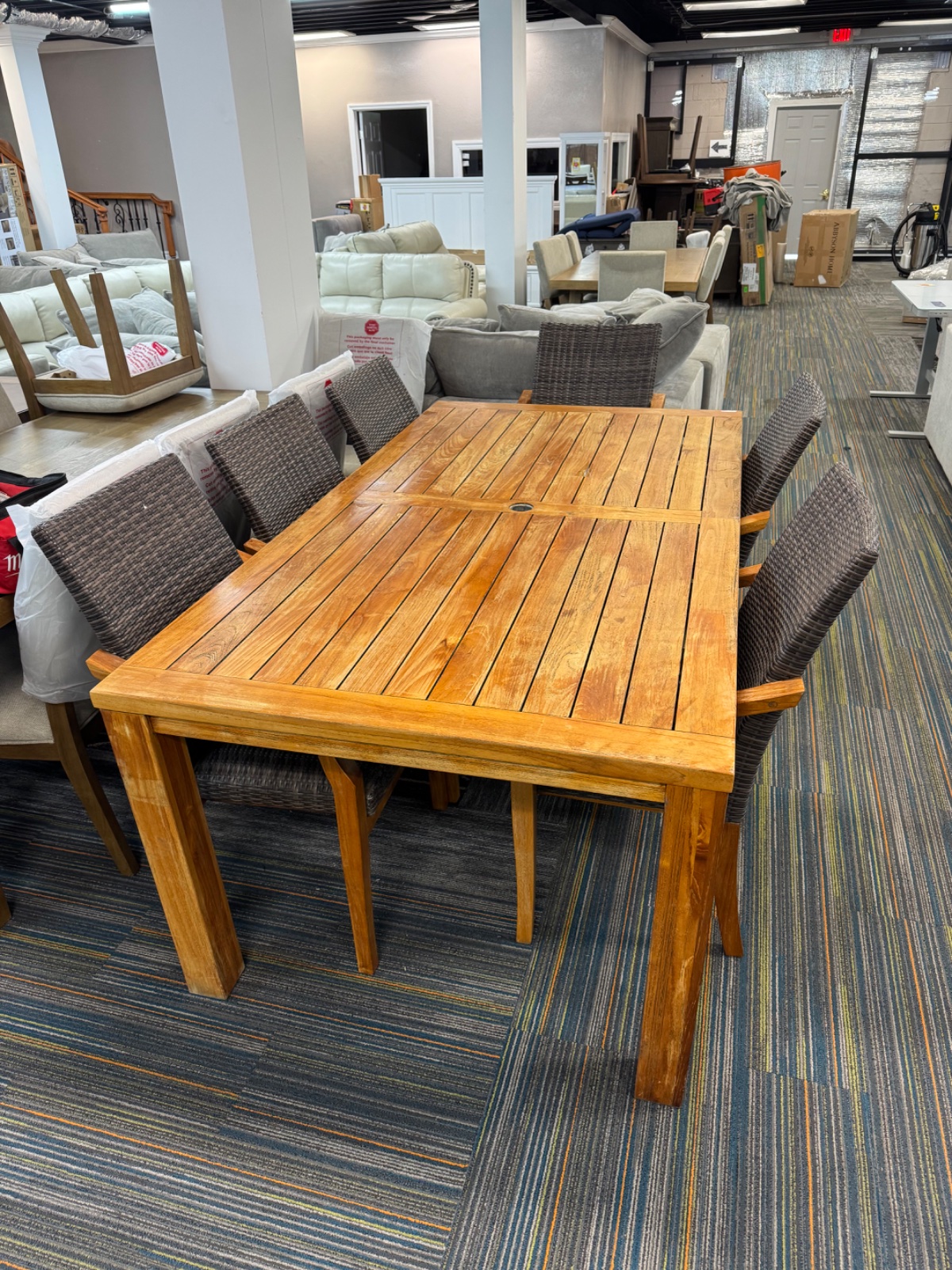 IVENA 7PC TEAK DINING SET — photo 2