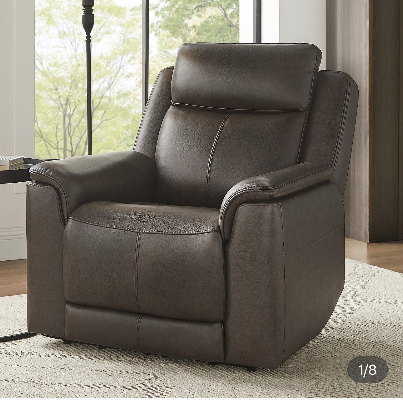 Hamlin leather power recliner