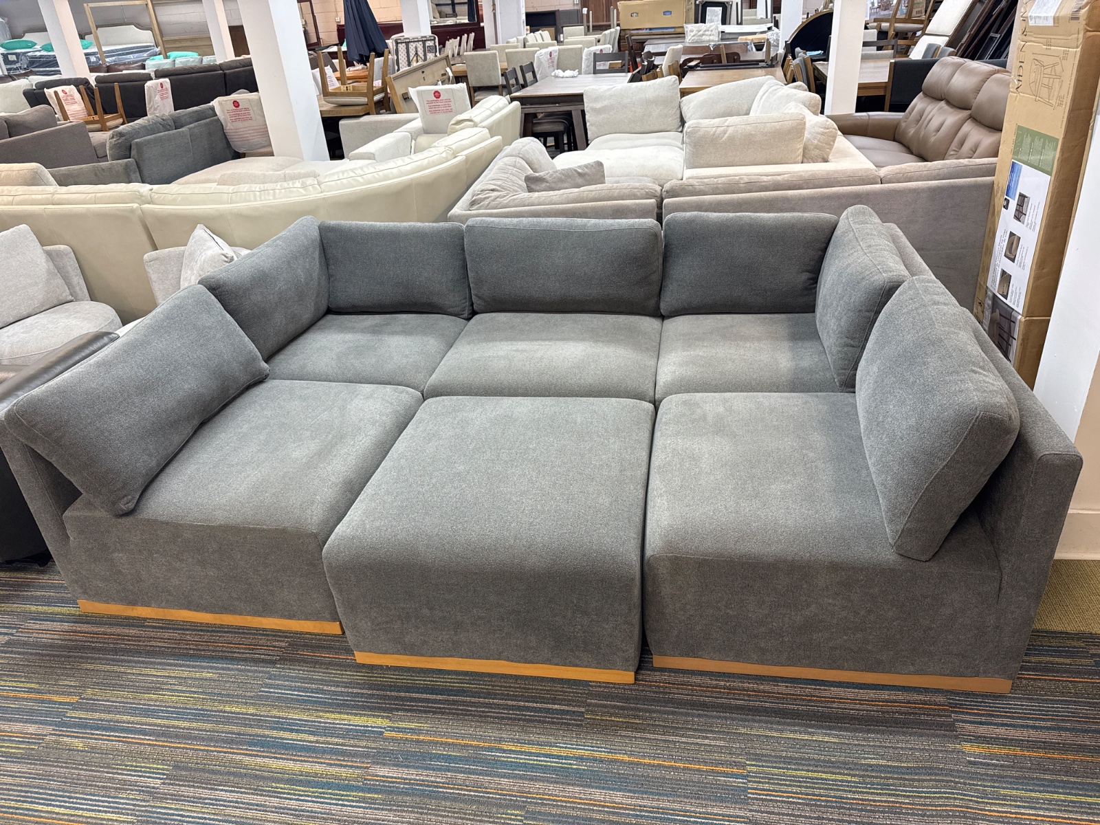 HENREDON 6P FAB SEC GRAY — photo 2