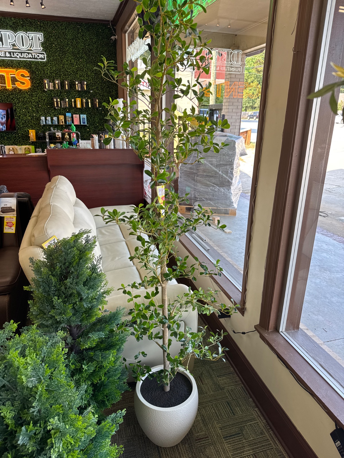FAUX 6.5' BLCK OLIVE TREE