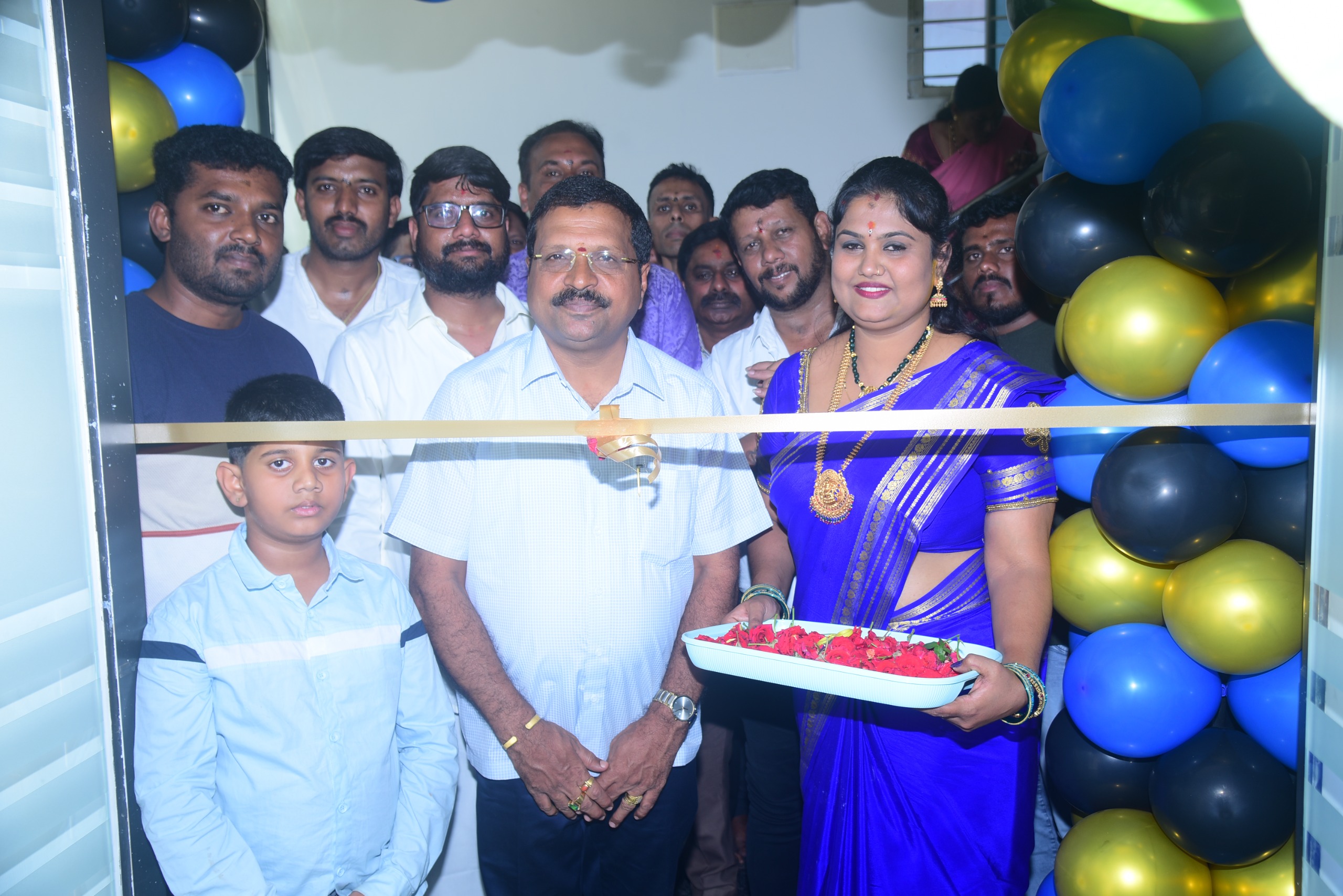 A group of people celebrating a financial success.