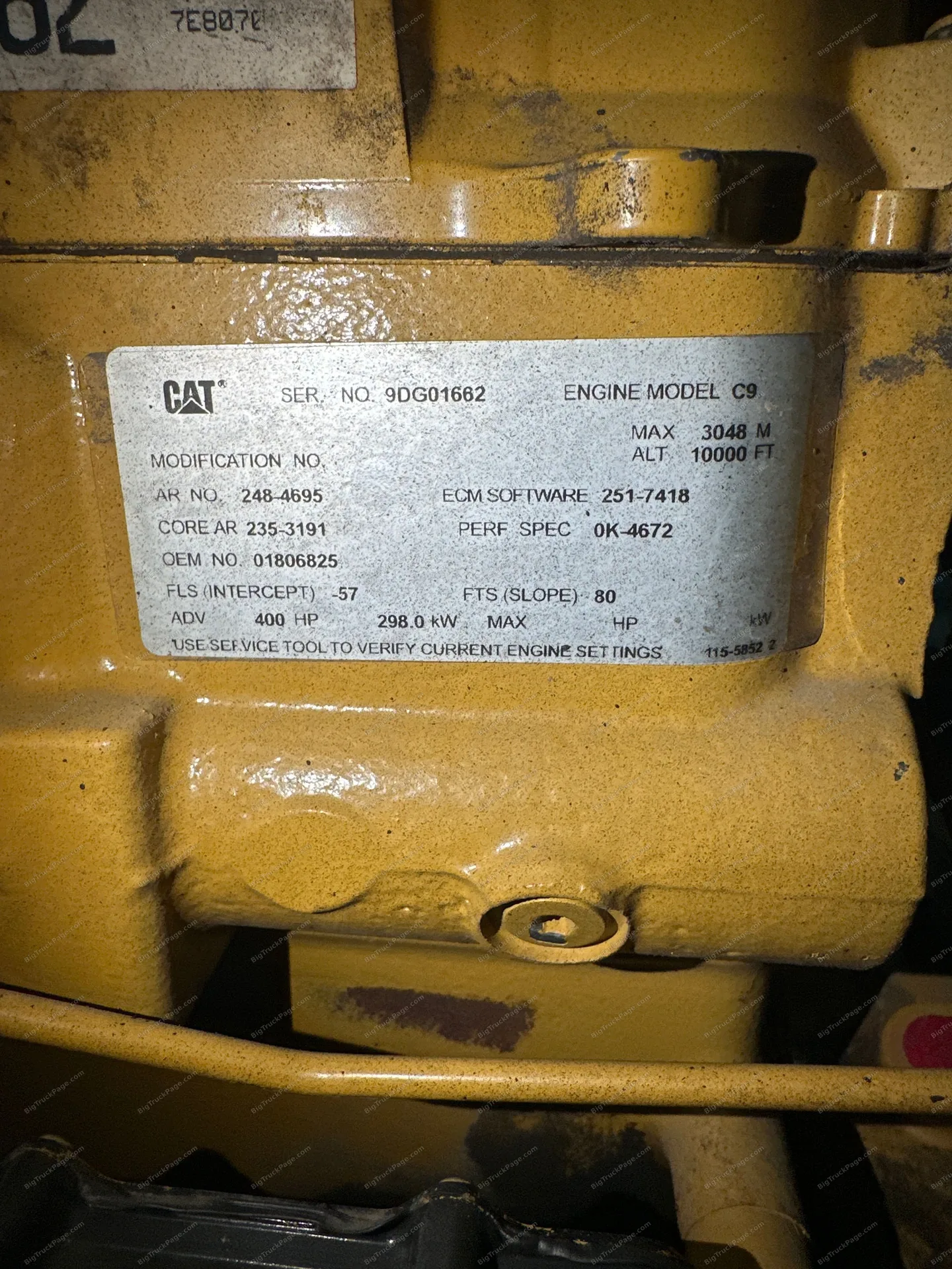 CATERPILLAR C9 engine assembly (used) — photo 3 in Strafford, MO | BigTruckPage.com