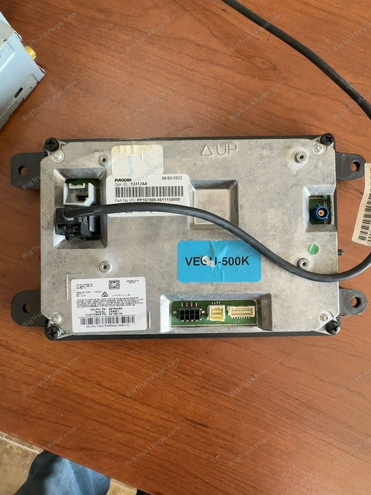 2022 Kenworth T680 Navigation Display & DEA601 Radio Head Unit OEM PP107007 (used) — photo 6 in Strafford, MO | BigTruckPage…